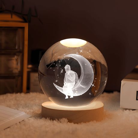 3D Kristallkulor LED Ljus Carvallo