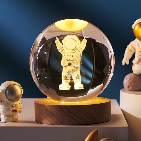 3D Kristallkulor LED Ljus Carvallo