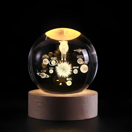 3D Kristallkulor LED Ljus Carvallo