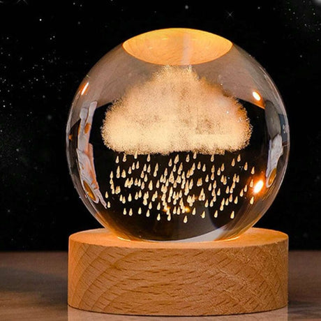 3D Kristallkulor LED Ljus Carvallo