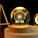 3D Kristallkulor LED Ljus Carvallo