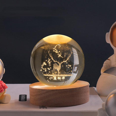 3D Kristallkulor LED Ljus Carvallo