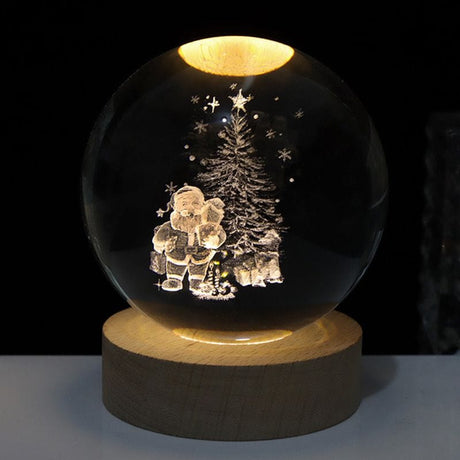 3D Kristallkulor LED Ljus Carvallo
