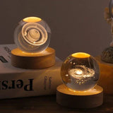 3D Kristallkulor LED Ljus Carvallo