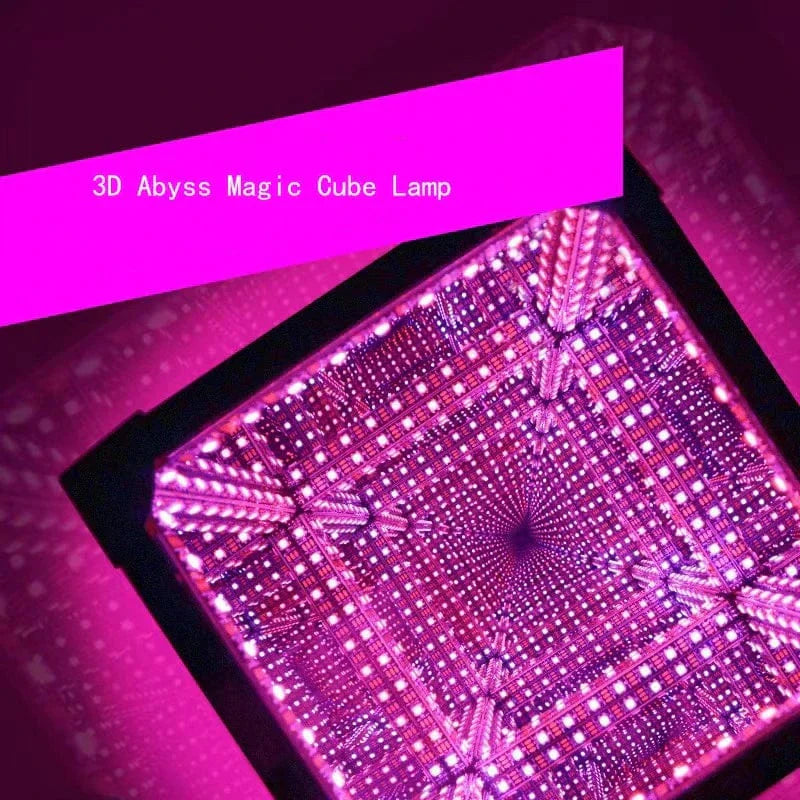 3D Kub Abyss Skrivbord Atmosfär Ljus Carvallo