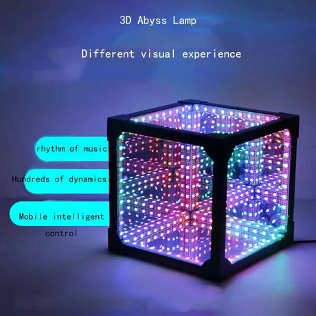 3D Kub Abyss Skrivbord Atmosfär Ljus Carvallo