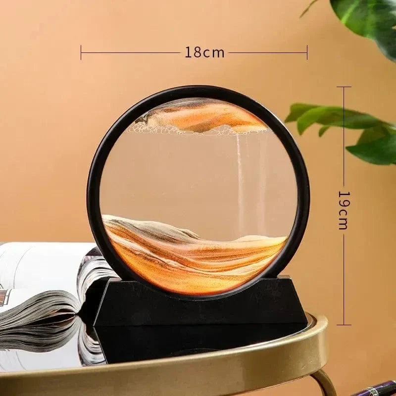 3D Sandur H glaskropp Rörlig Sand Carvallo