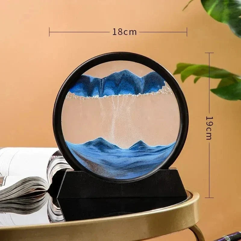 3D Sandur H glaskropp Rörlig Sand Carvallo