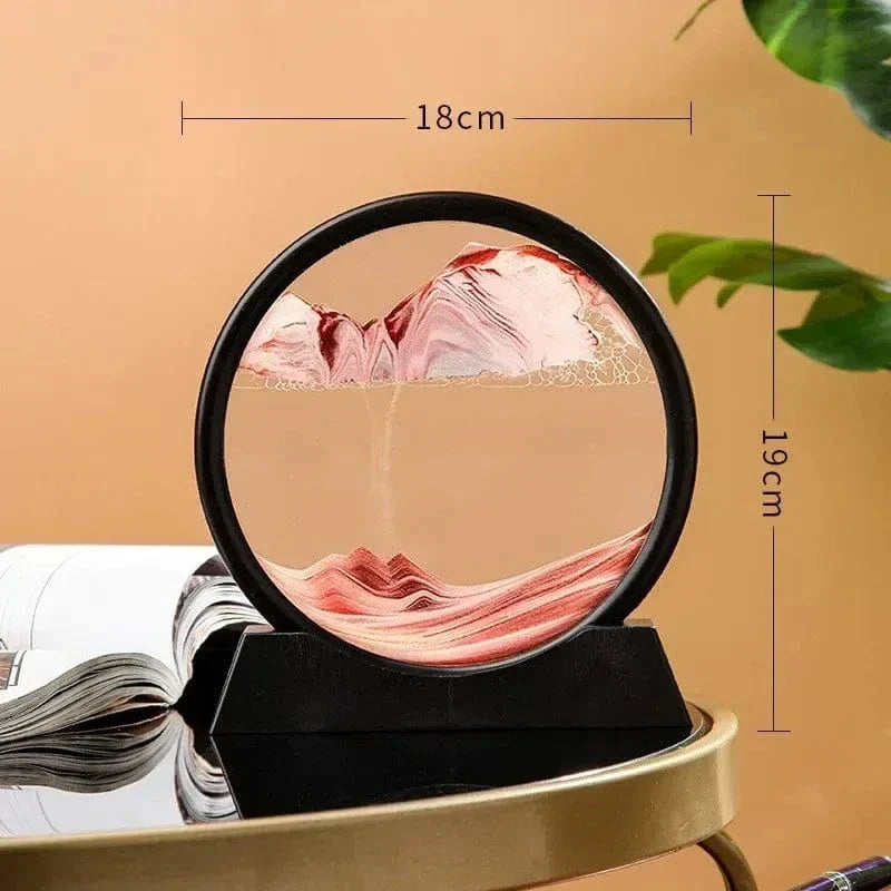 3D Sandur H glaskropp Rörlig Sand Carvallo