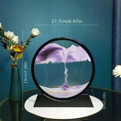 3D Sandur H glaskropp Rörlig Sand Carvallo