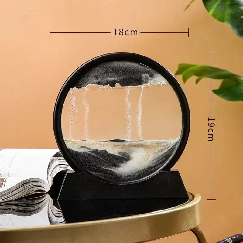3D Sandur H glaskropp Rörlig Sand Carvallo