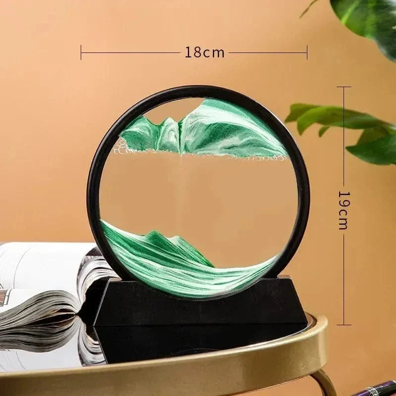 3D Sandur H glaskropp Rörlig Sand Carvallo