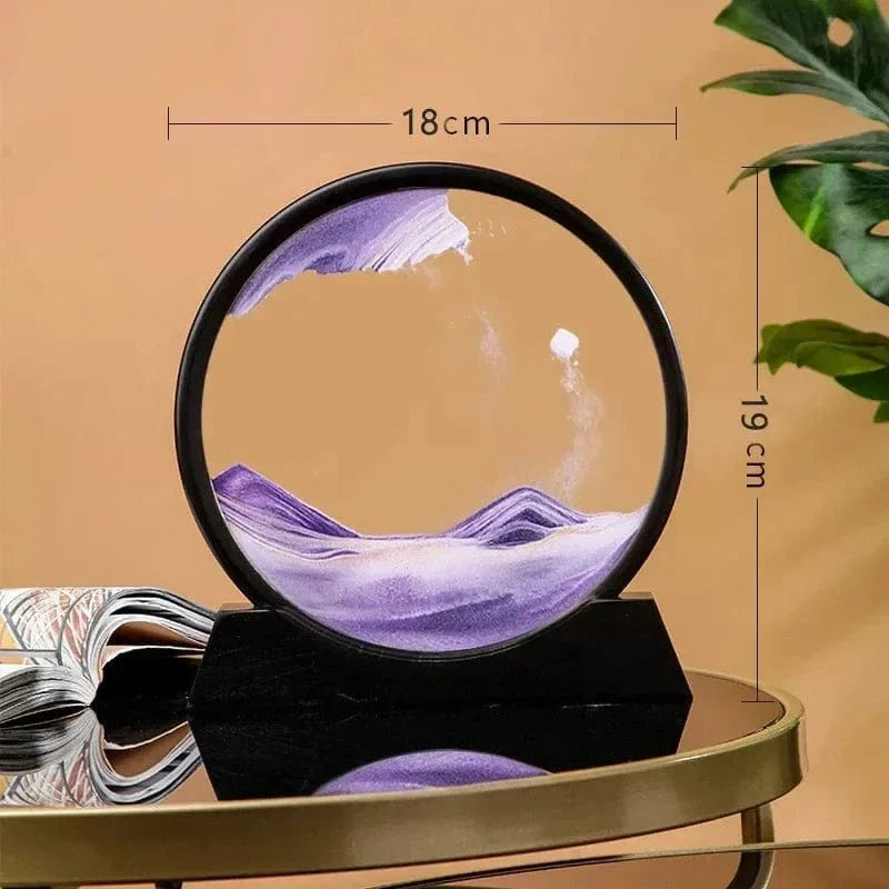 3D Sandur H glaskropp Rörlig Sand Carvallo