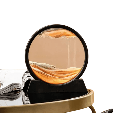 3D Sandur H glaskropp Rörlig Sand Carvallo
