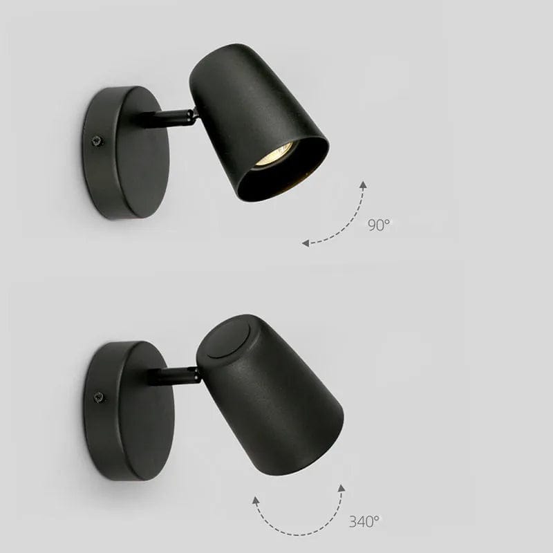 5W LED Vägglampa - Justerbar Fäste - Vikbar Rotation - Varm/Kall Vit - Aluminiumkropp - Modern Design Carvallo