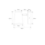 5W LED Vägglampa - Justerbar Fäste - Vikbar Rotation - Varm/Kall Vit - Aluminiumkropp - Modern Design Carvallo