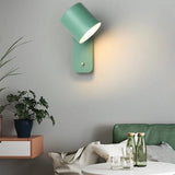 Justerbar Nordisk Vägglampa med Rotabel Sconcelampa och Integrerad Strömbrytare – Inomhus Vägglampor för Heminredning Carvallo