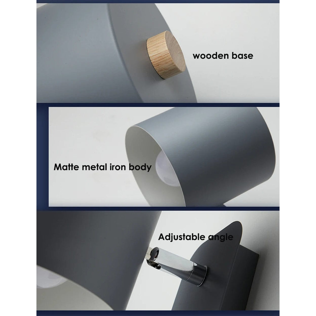 Justerbar Nordisk Vägglampa med Rotabel Sconcelampa och Integrerad Strömbrytare – Inomhus Vägglampor för Heminredning Carvallo