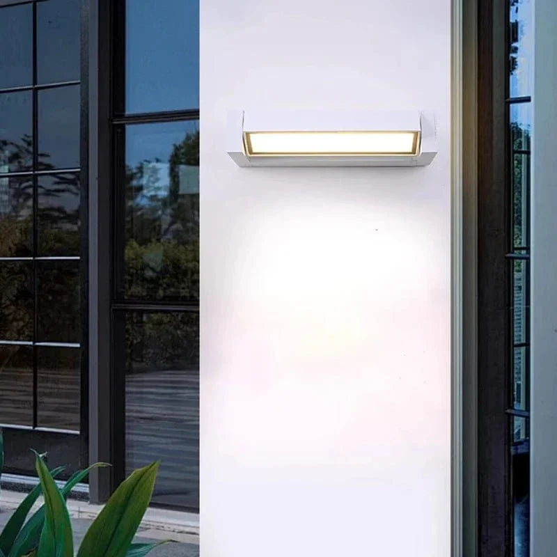 Justerbar utomhusvägglampa, vattentät aluminium utomhusbelysning för trädgård och patio, modern utomhusväggbelysning Carvallo