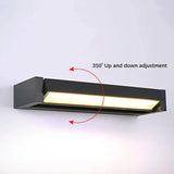 Justerbar utomhusvägglampa, vattentät aluminium utomhusbelysning för trädgård och patio, modern utomhusväggbelysning Carvallo