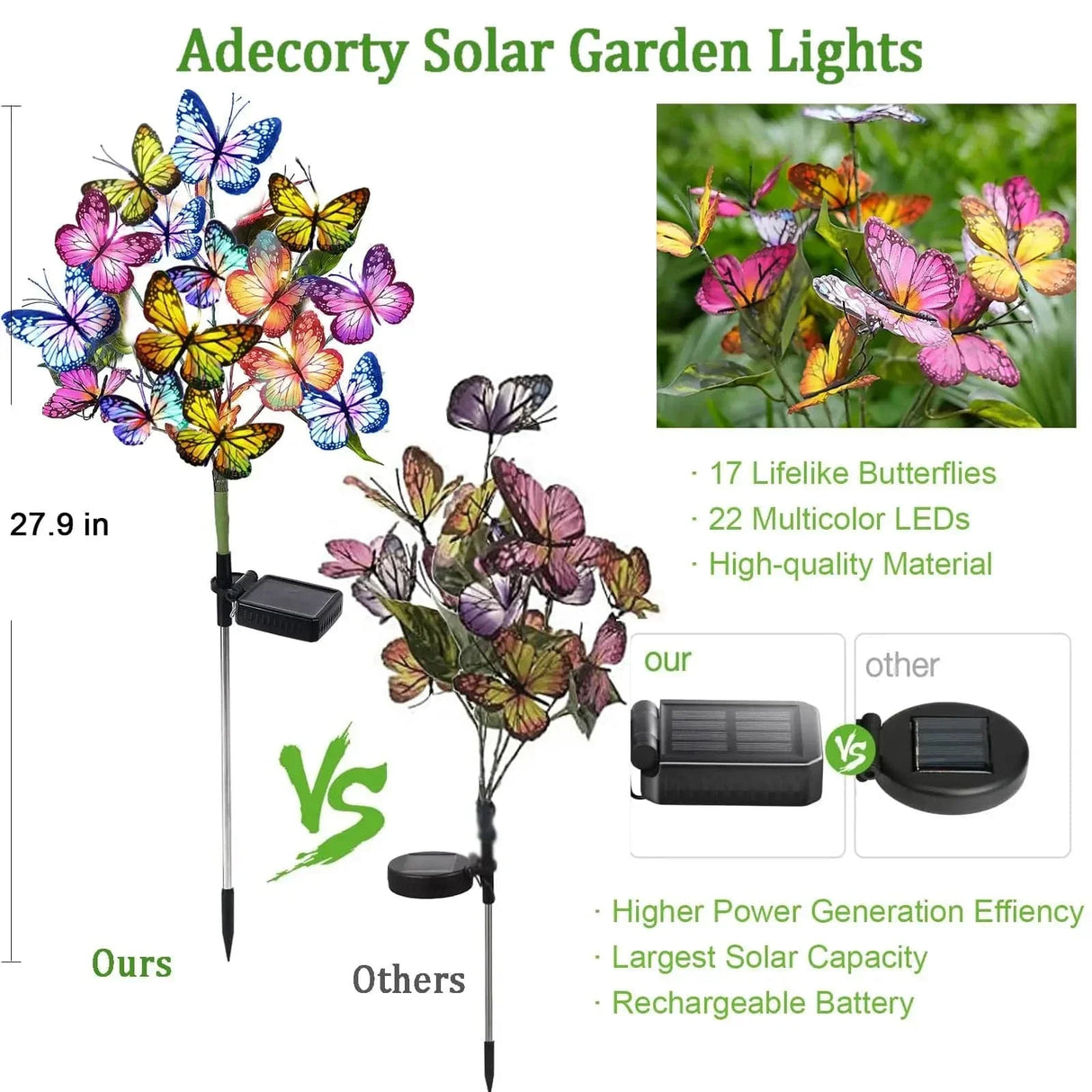 Butterfly Solar Garden Light Carvallo