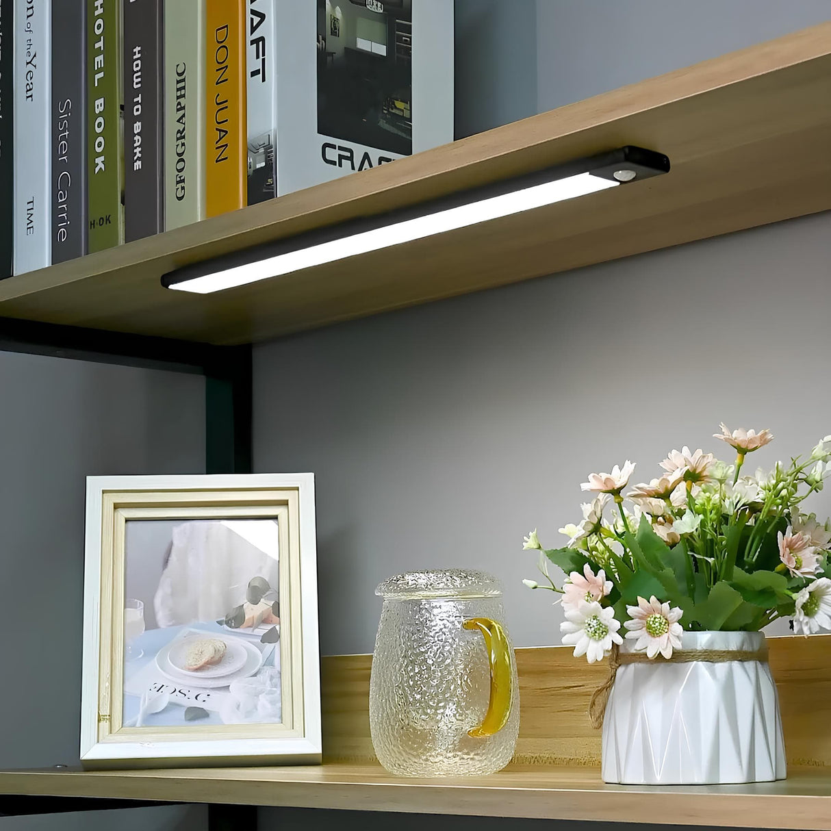 Uppladdningsbar rörelsesensor LED-skåpbelysning - Under skåpbelysning med rörelsesensor Carvallo