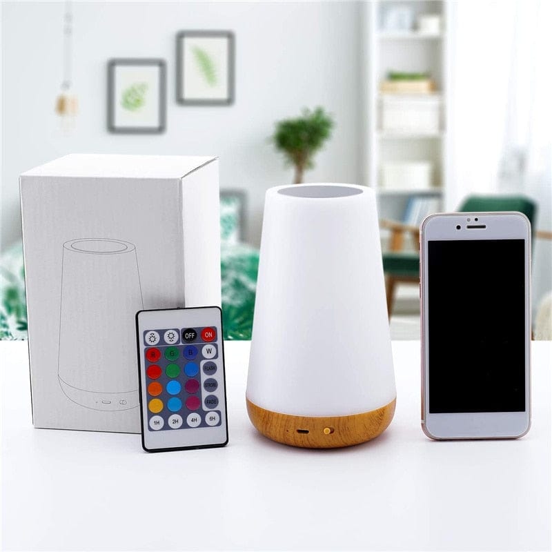 Portabel RGB Touch Lampa - USB Laddningsbar Sänglampa Carvallo