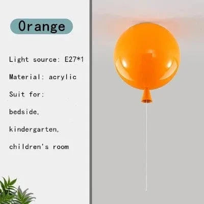 Färgglad LED taklampa för barnrum – Energieffektiv ballongdesign, ögonvänlig belysning Carvallo