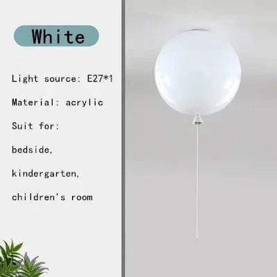 Färgglad LED taklampa för barnrum – Energieffektiv ballongdesign, ögonvänlig belysning Carvallo