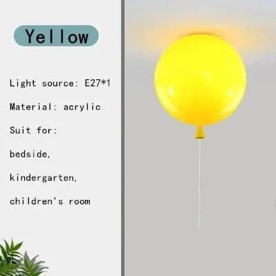 Färgglad LED taklampa för barnrum – Energieffektiv ballongdesign, ögonvänlig belysning Carvallo