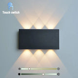 Trådlös LED-vägglampa med touchkontroll – Uppladdningsbar - Dimbar - Minimalistisk design - Tre färgtemperaturer - Inomhusbruk Carvallo