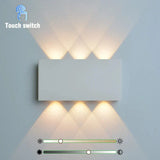 Trådlös LED-vägglampa med touchkontroll – Uppladdningsbar - Dimbar - Minimalistisk design - Tre färgtemperaturer - Inomhusbruk Carvallo