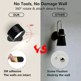 Batteridriven vägglampa - Uppladdningsbar vägglampa - Ambilume Carvallo