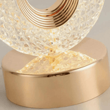 Kristall uppladdningsbar bordslampa Carvallo