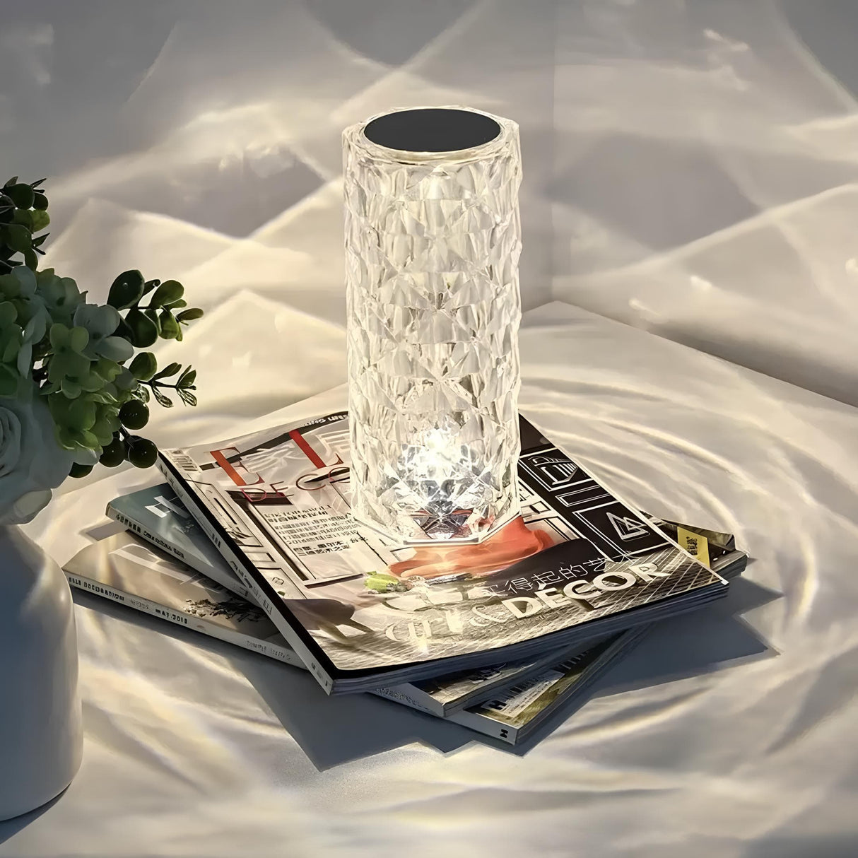Crystal Touch Elegant Rechargeable Table Lamp Carvallo