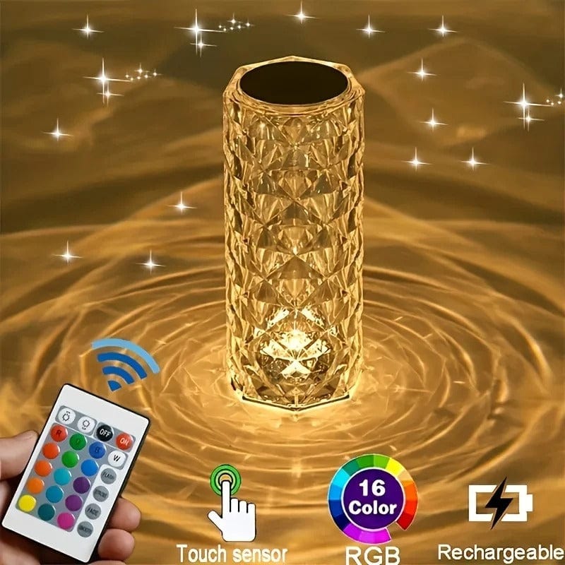 Crystal Touch Elegant Rechargeable Table Lamp Carvallo