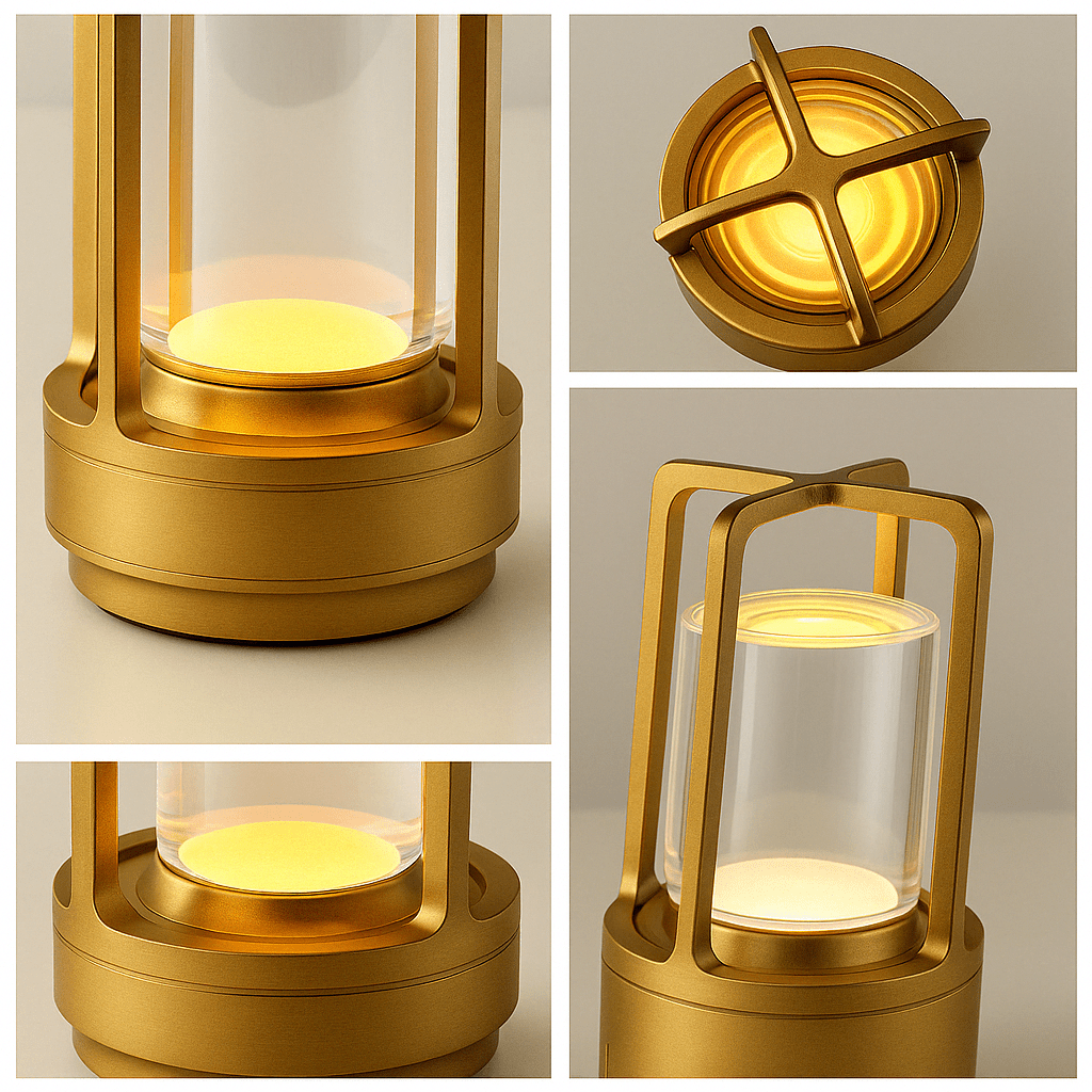 Crystal Touch Laddningsbar Bordslampa Carvallo