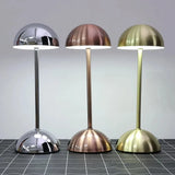 Dimbar Krom Finish LED Uppladdningsbar Bordslampa Carvallo