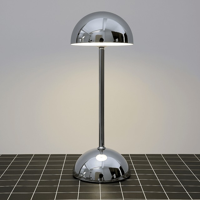 Dimbar Krom Finish LED Uppladdningsbar Bordslampa Carvallo