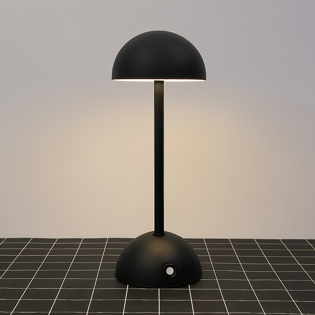 Dimbar Krom Finish LED Uppladdningsbar Bordslampa Carvallo