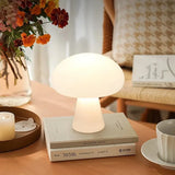 Dimbar Sladdlös Bordslampa - USB-Uppladdningsbar - Varm Vit Ljus - Modern Svamp Design - Kompakt Inomhusbelysning Carvallo