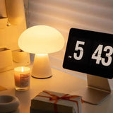 Dimbar Sladdlös Bordslampa - USB-Uppladdningsbar - Varm Vit Ljus - Modern Svamp Design - Kompakt Inomhusbelysning Carvallo