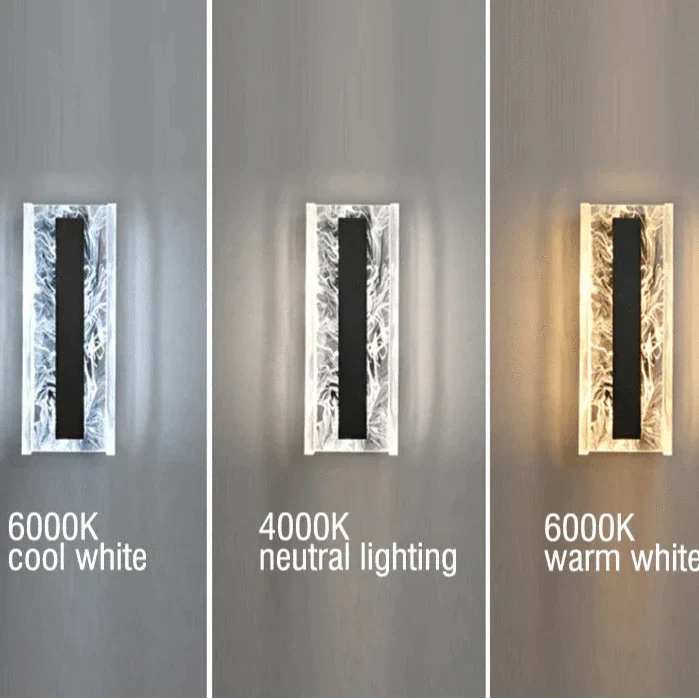 Dimbar LED Vägglampa, 12W Modern Akryl- och Kopparvägglampa för Vardagsrum och Sovrum Belysning Carvallo