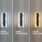 Dimbar LED Vägglampa, 12W Modern Akryl- och Kopparvägglampa för Vardagsrum och Sovrum Belysning Carvallo