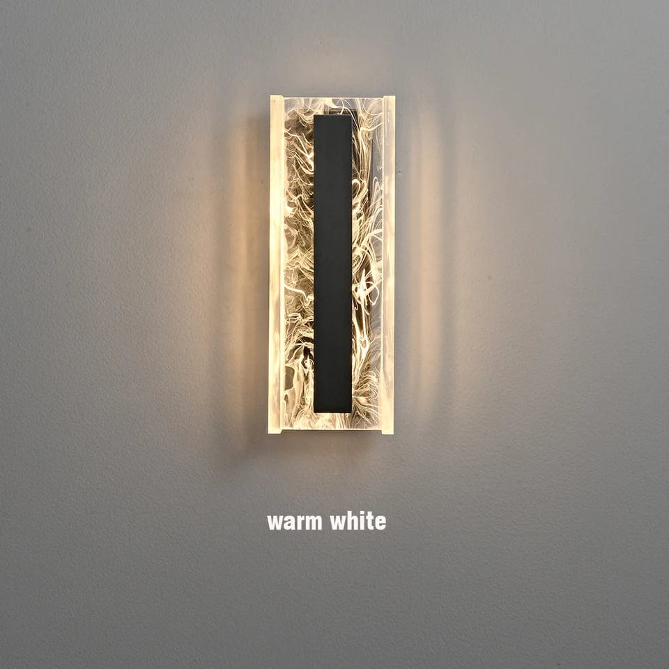 Dimbar LED Vägglampa, 12W Modern Akryl- och Kopparvägglampa för Vardagsrum och Sovrum Belysning Carvallo