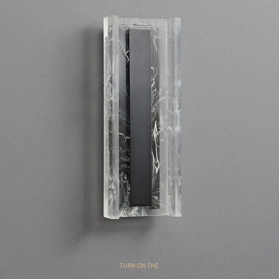 Dimbar LED Vägglampa, 12W Modern Akryl- och Kopparvägglampa för Vardagsrum och Sovrum Belysning Carvallo