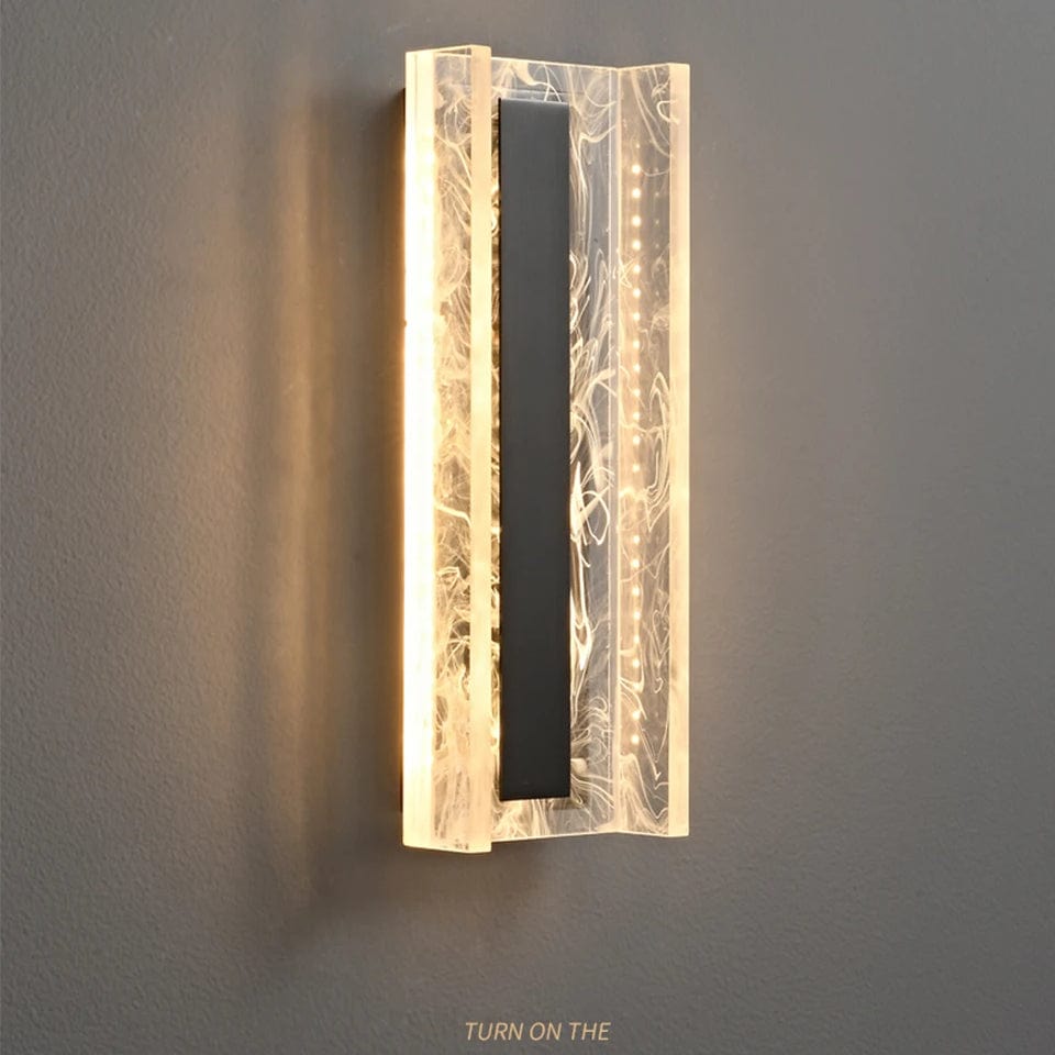 Dimbar LED Vägglampa, 12W Modern Akryl- och Kopparvägglampa för Vardagsrum och Sovrum Belysning Carvallo