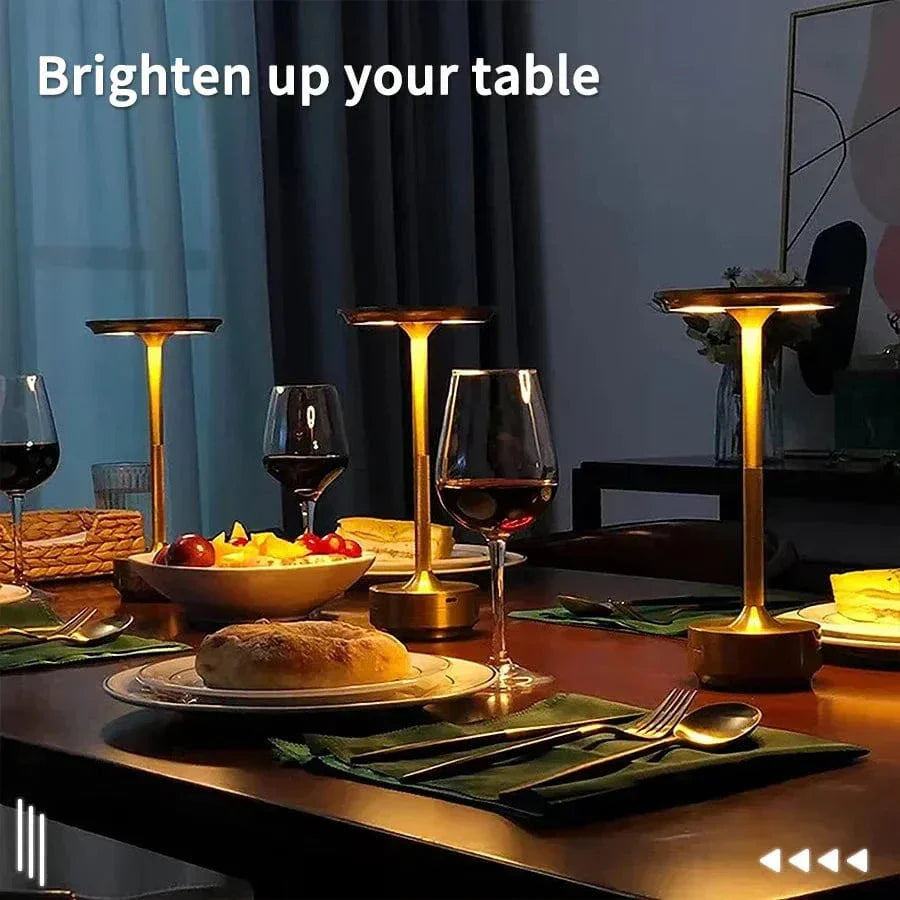 Dimbara Touch Control Uppladdningsbar Bordslampa Carvallo