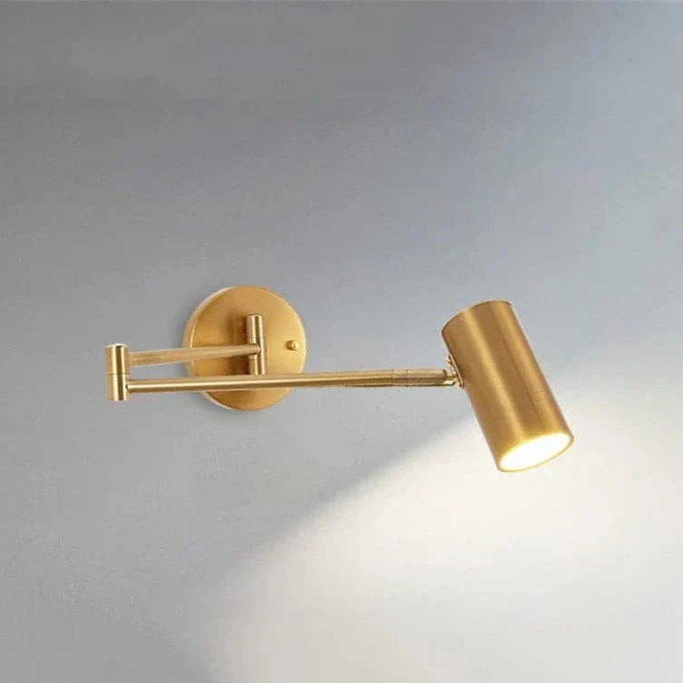 Fällbar LED-vägglampa med teleskopisk design – Justerbar - Modern nordisk stil - Idealisk för sovrum - Vardagsrum - Väggmonterad Carvallo