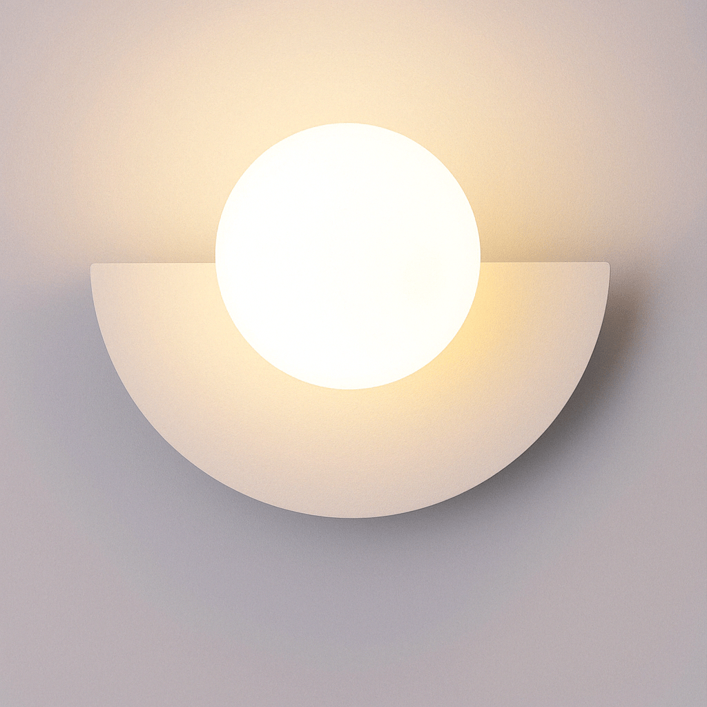 Frosted Globe Smidesjärn Vägglampa Carvallo